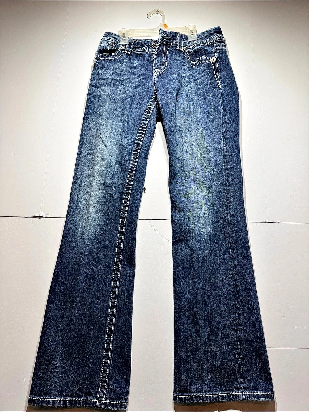 Y2K Miss Me Mid-Rise Easy Bootcut Jeans Blue 30/33